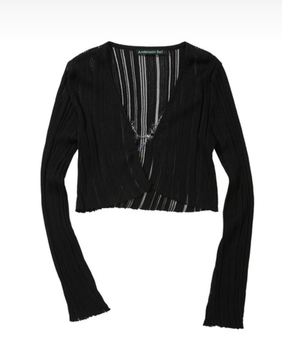 앤더슨벨 ALENA CLEAR STRIPE CARDIGAN atb744w 상품이미지1