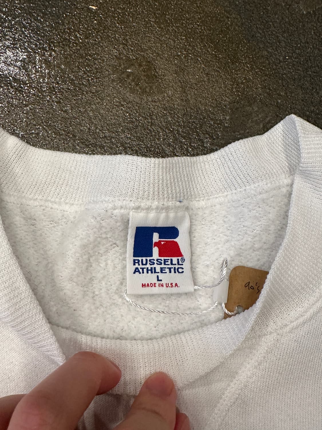 90s Russell 러셀 made in USA 스웻셔츠 L 상품이미지4