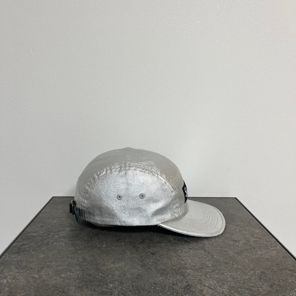 슈프림 워시드 실버 박스로고 캠프캡 모자 상품이미지3