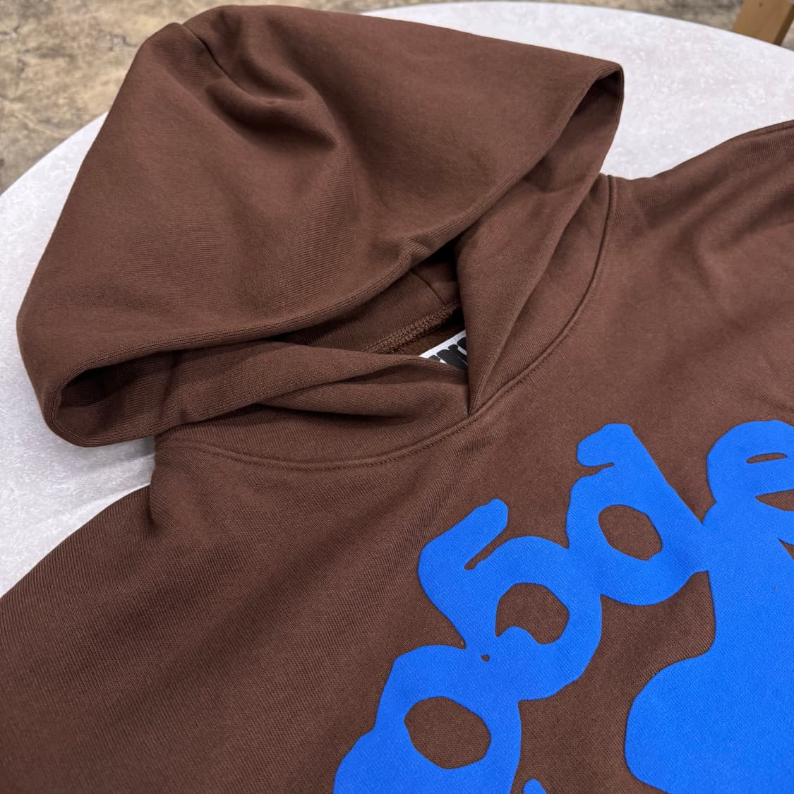 Sp5der 벨루가 브라운 후드 상품이미지2