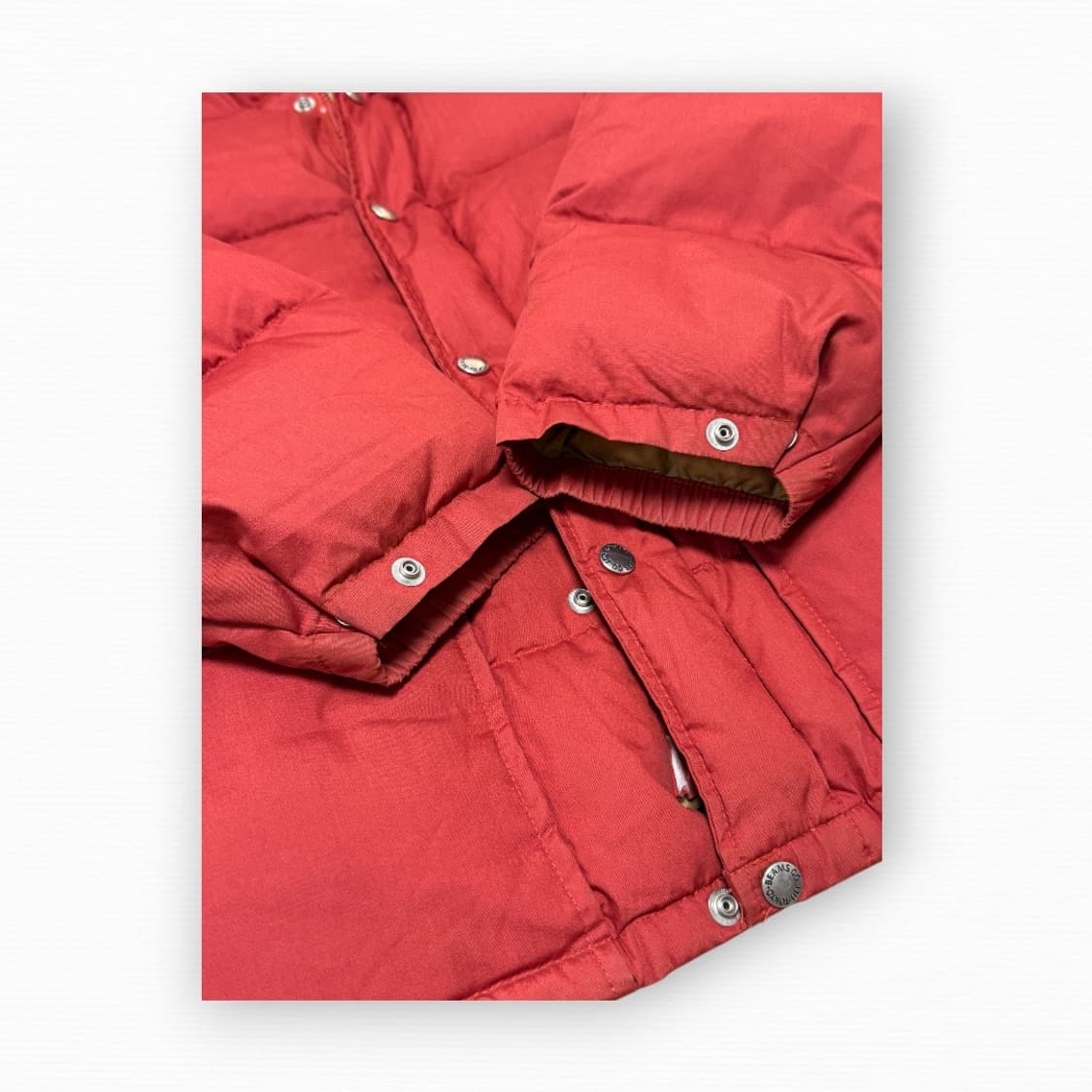 빔즈 오렌지 레드 다운 패딩 상품이미지5