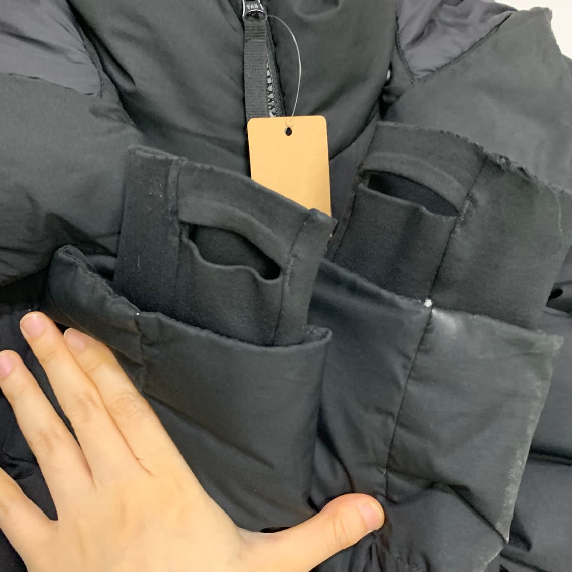 라코스테 블랙 롱 패딩 점퍼 빈티지 XS 남녀공용 상품이미지5