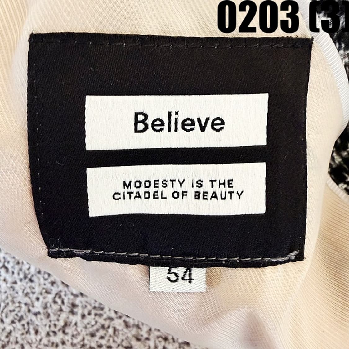 [54] 빌리즈 체크패턴 브레스트 자켓 상품이미지3