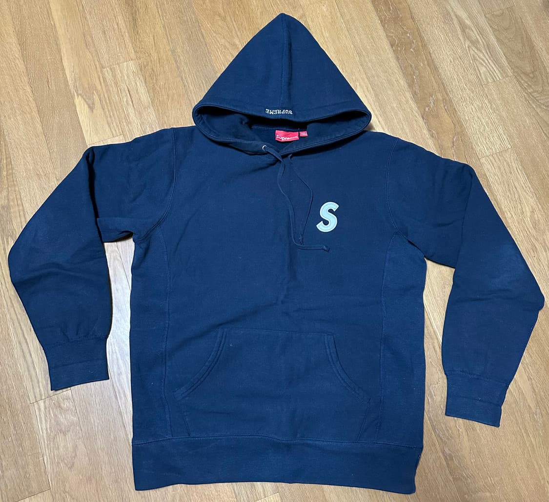 supreme 슈프림 16SS 3M 리플렉티브 S로고 후디 네이비 L 상품이미지1