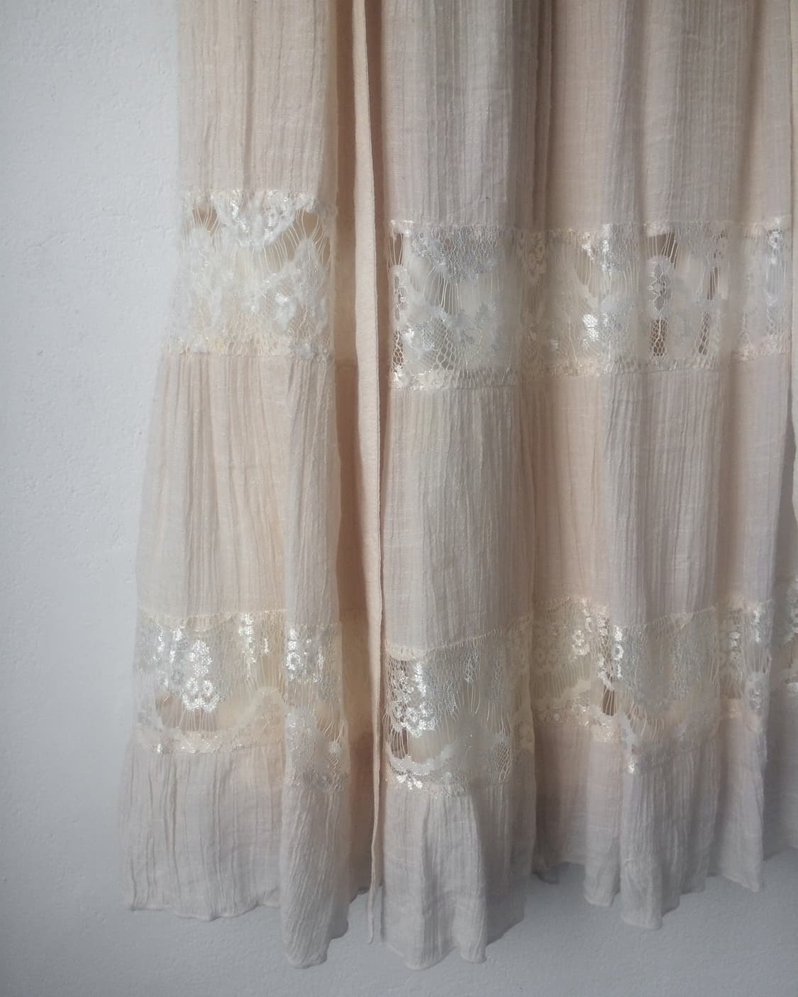 Tied Lace layer long skirt 상품이미지4