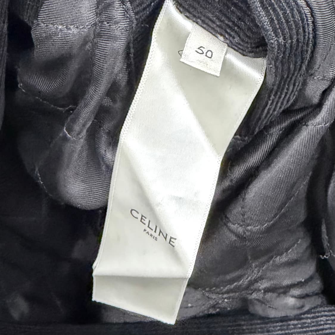 [50/새상품급] 셀린느 코듀로이 백로고 테디자켓 블랙 상품이미지6