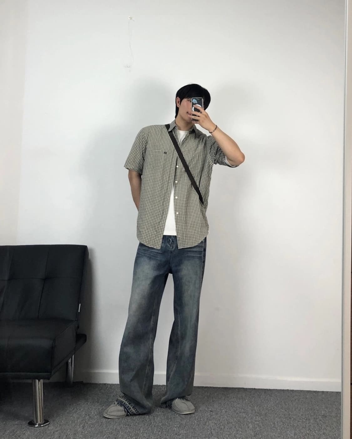 폴로 정품 RL 성조기 체크셔츠 상품이미지3
