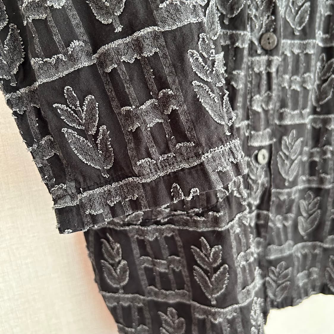 Vintage Leaf Patch work Shirts 상품이미지5
