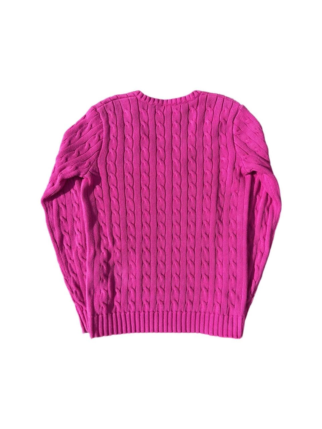 PRL sports v neck cable cotton sweater 상품이미지2