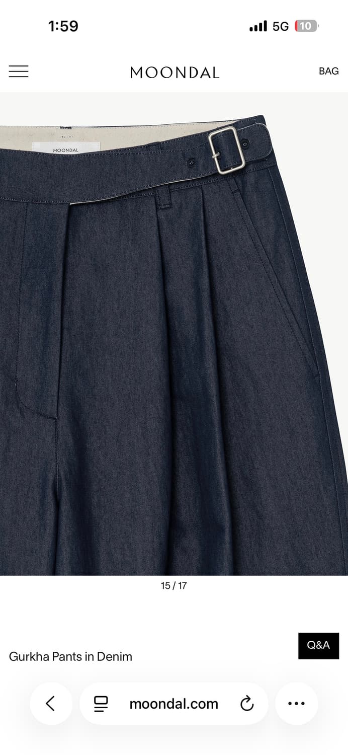 문달 구르카팬츠 데님 s 상품이미지4