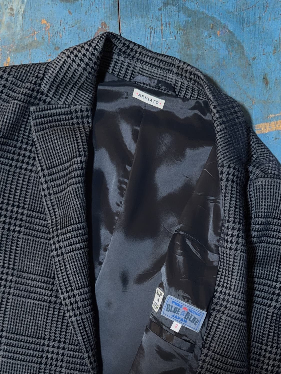 블루블루 Japan 하운드투스 체크 자켓 상품이미지5