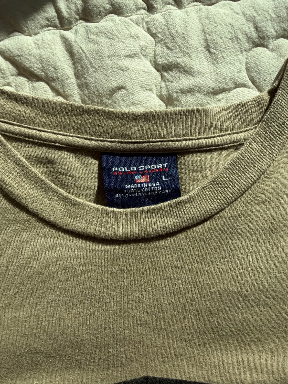 90s 아카이브 made in usa🇺🇸 폴로 스포츠 쉴드로고 티셔츠 상품이미지3