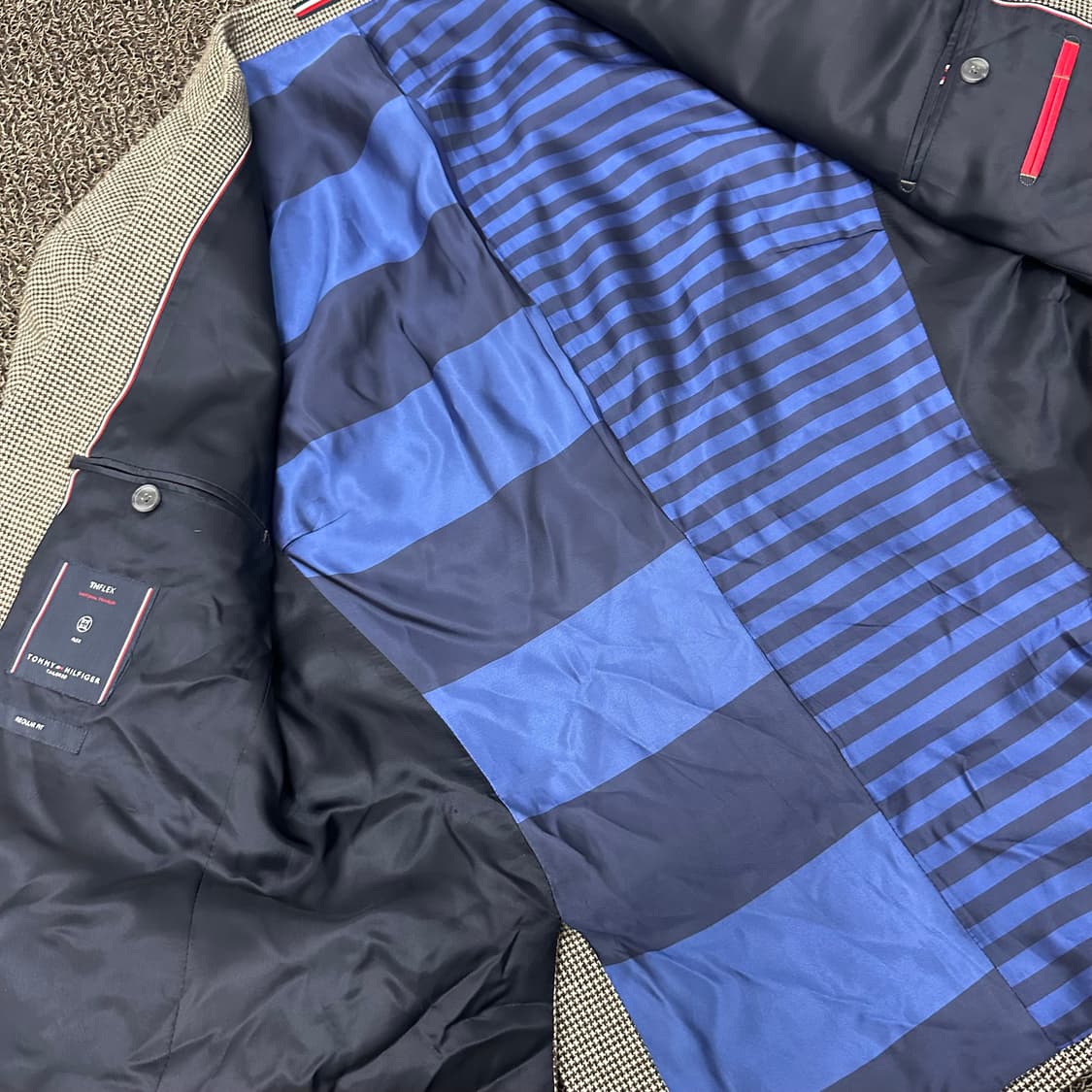 타미힐피거 체크 블레이져 자켓 L-XL 상품이미지8