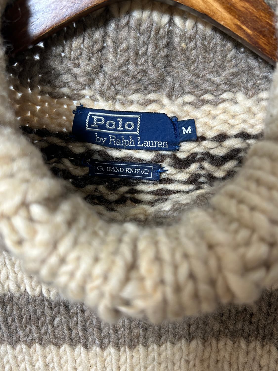 90s Polo  Hand Knit Sweater 상품이미지3