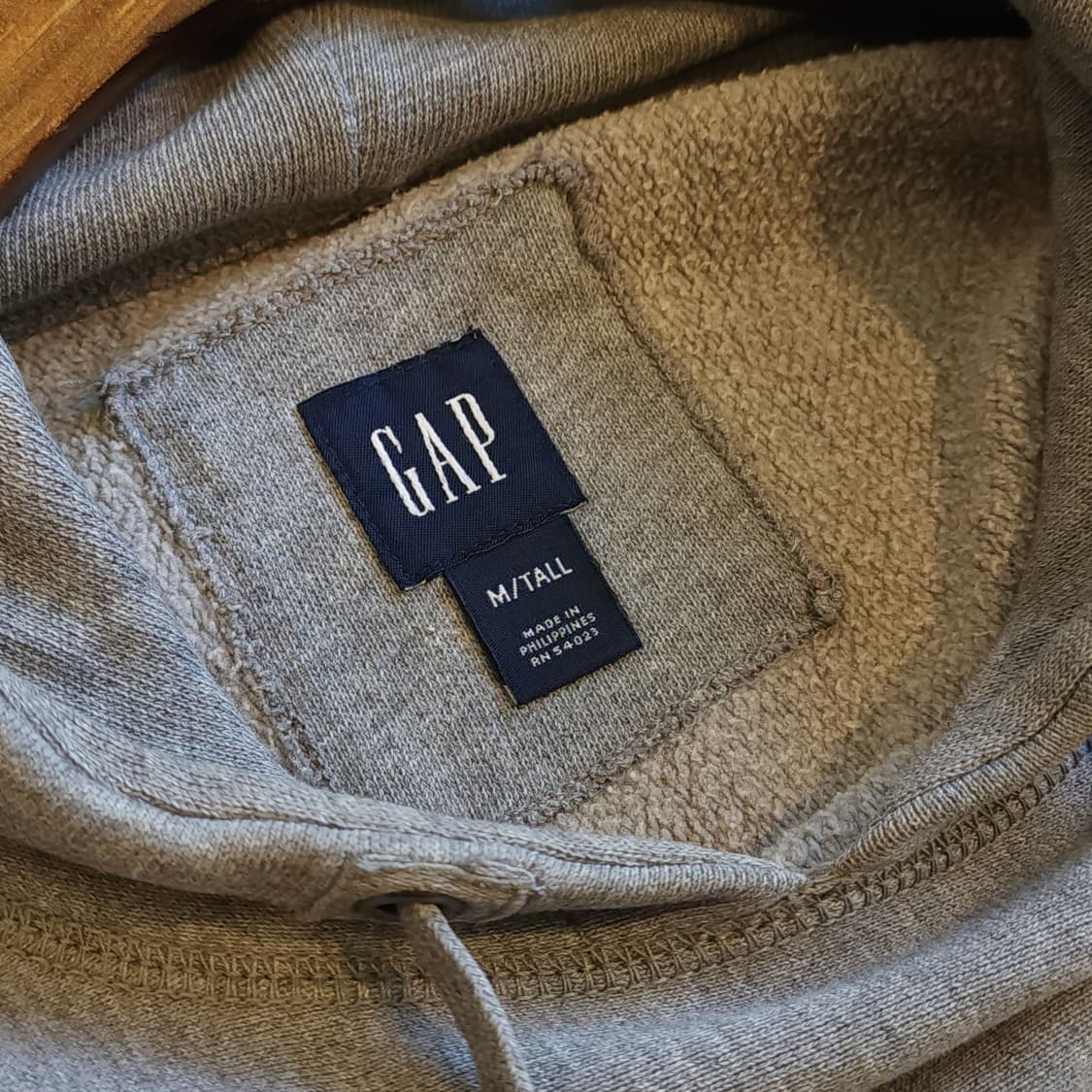 90s 올드갭 리버스위브 후드 스웻셔츠 그레이 레터링 m 상품이미지9