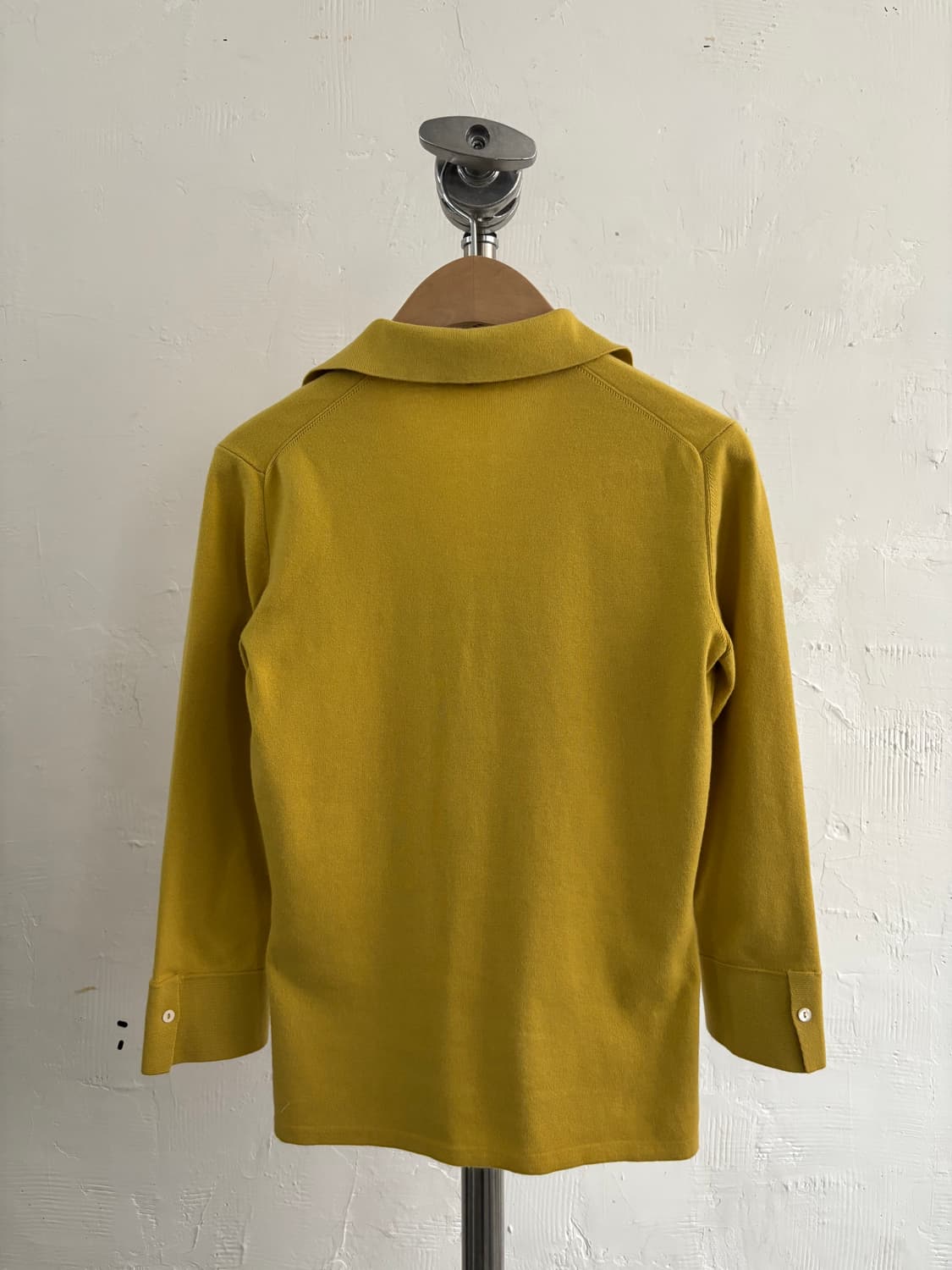 Loro Piana 로로피아나 옐로우 코튼 카라 니트 상품이미지7