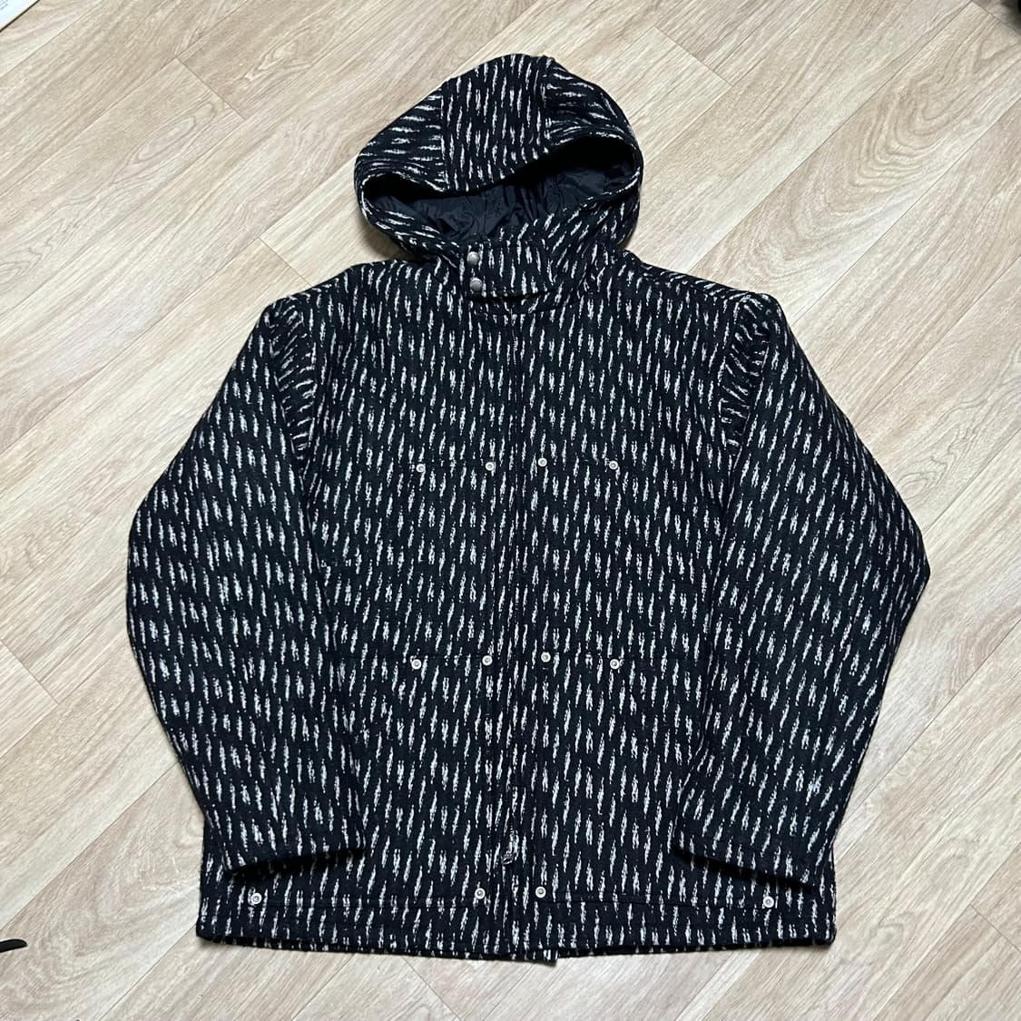 예스아이씨 후디드 울 집 코트 상품이미지1