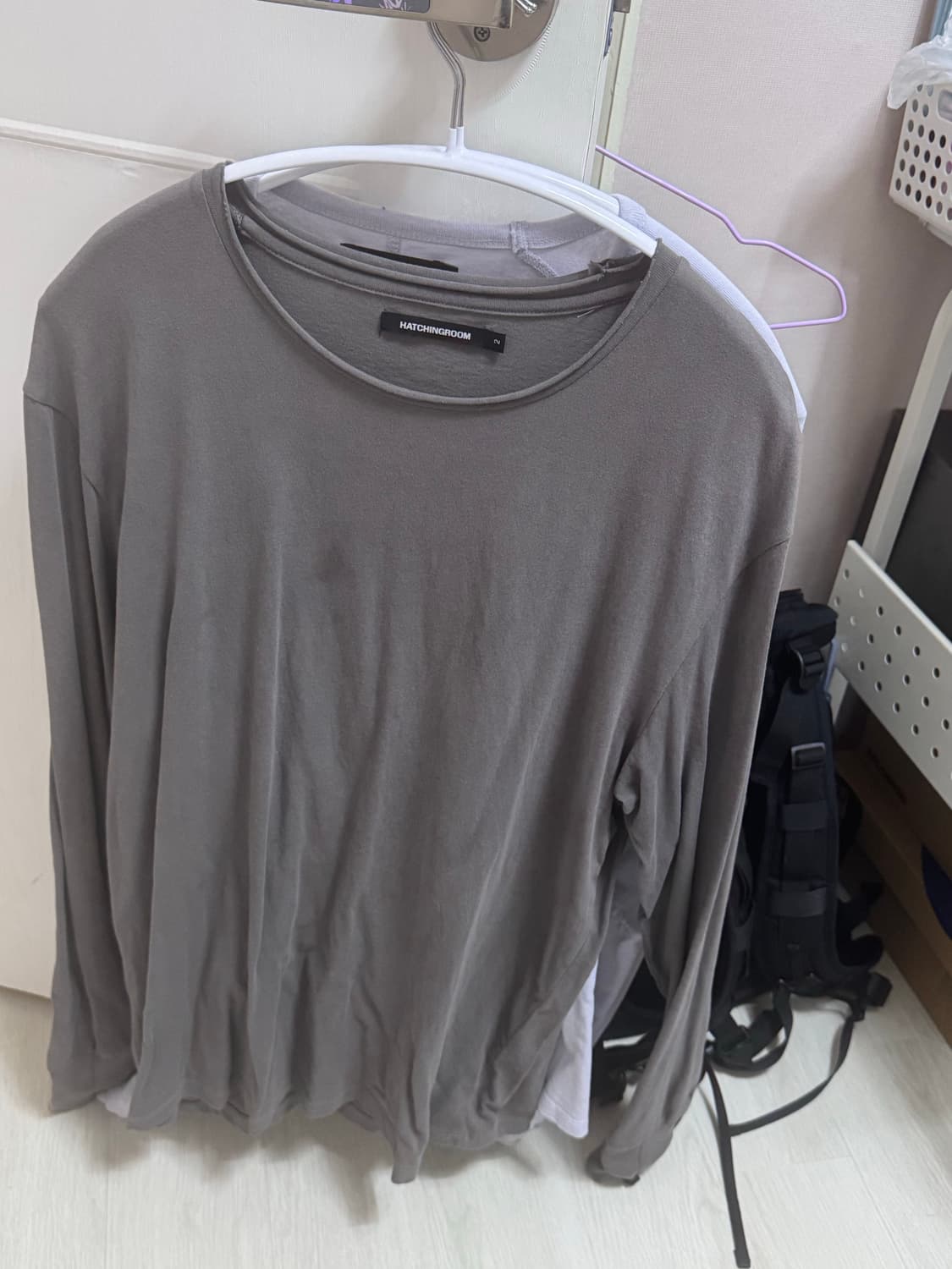 해칭룸 복서티 2사이즈 차콜 상품이미지1