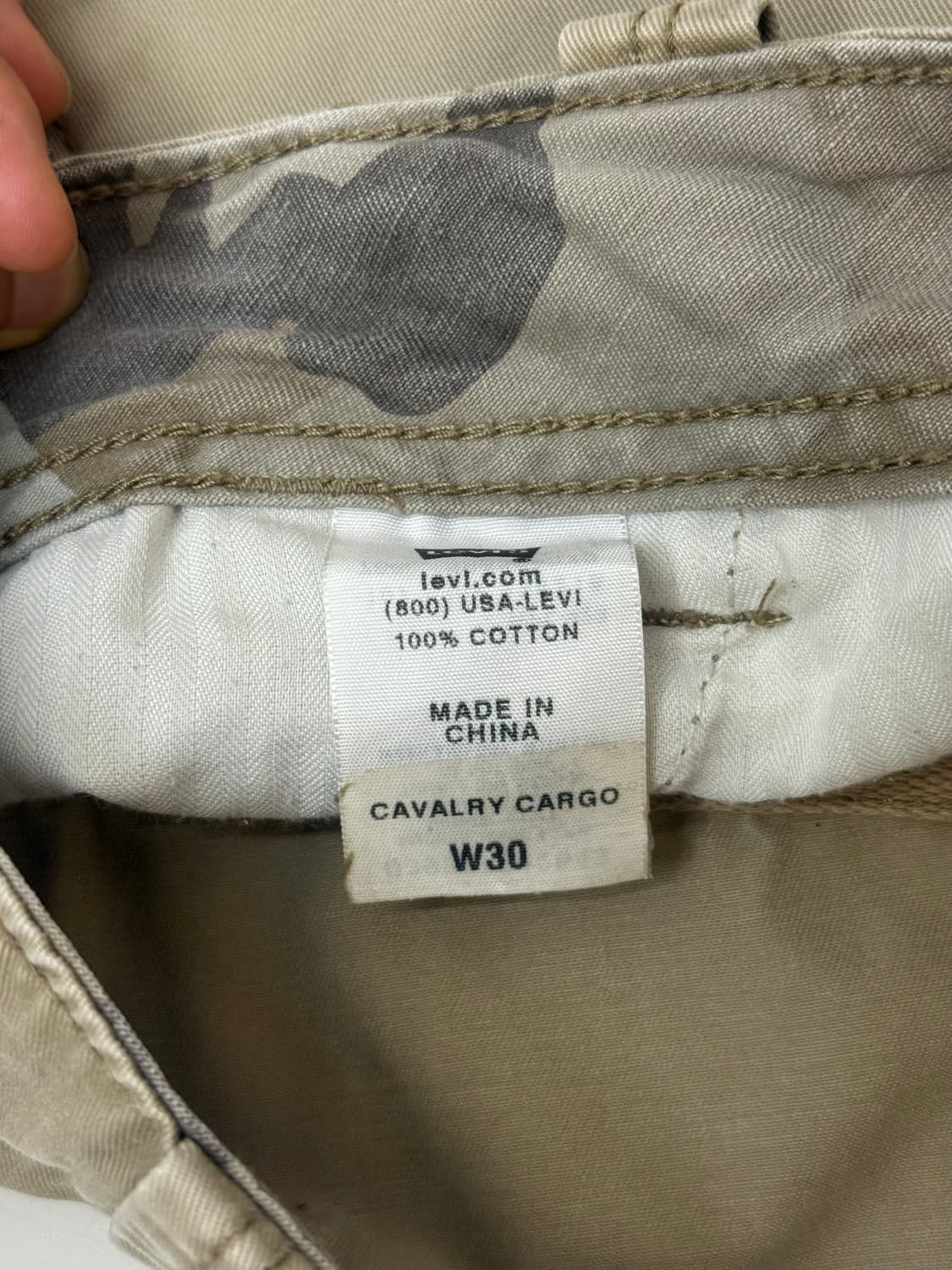 Levi's 리바이스 베이지 카고 하프 팬츠 상품이미지7