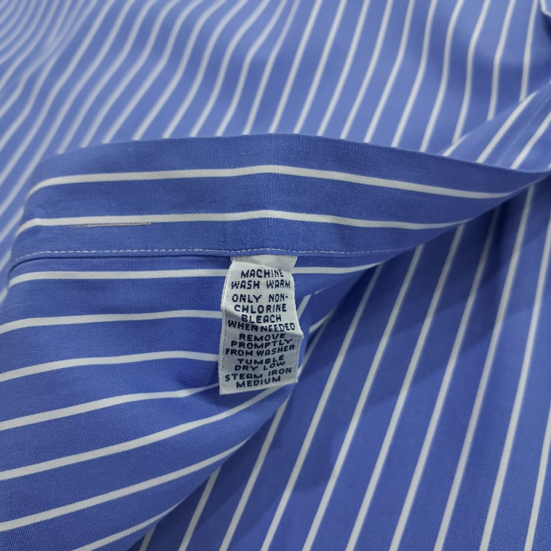 CN478 2XL 폴로 랄프로렌 블루 스트라이프 긴팔 셔츠 남방 상품이미지6