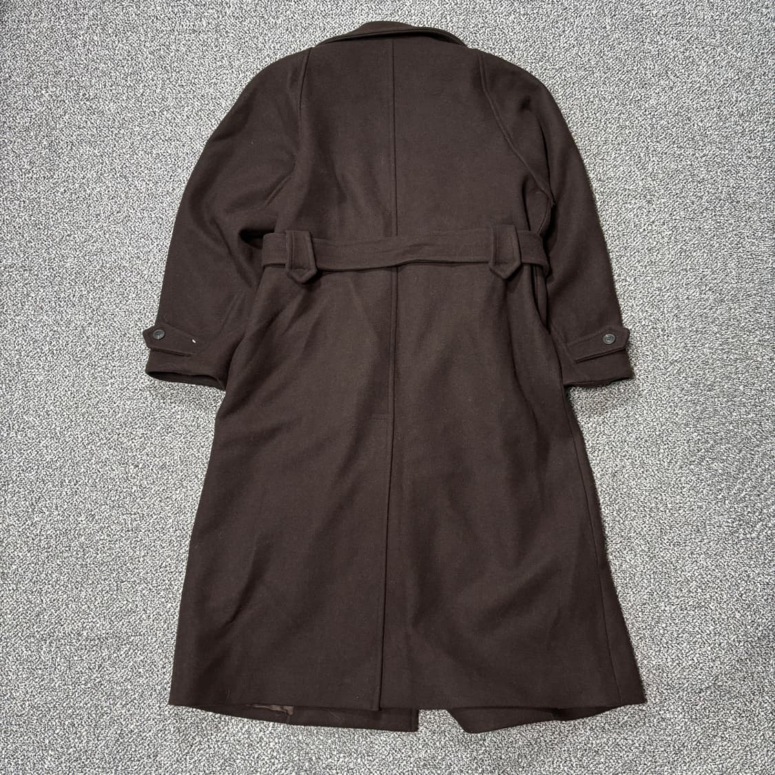 [W] 로우클래식 W컨셉 울 벨트 코트 브라운 (S) 상품이미지7