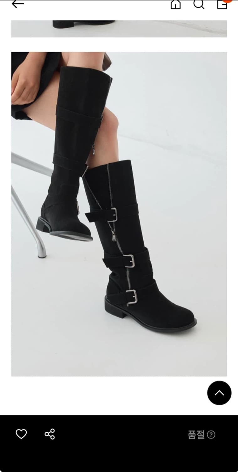 포멜카멜레 버클 롱부츠 블랙 230 (149000원)  상품이미지2