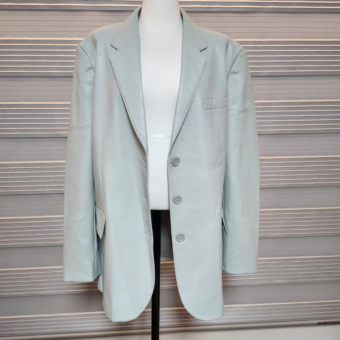 《새상품》에코 레더 자켓 (남녀공용) 상품이미지2