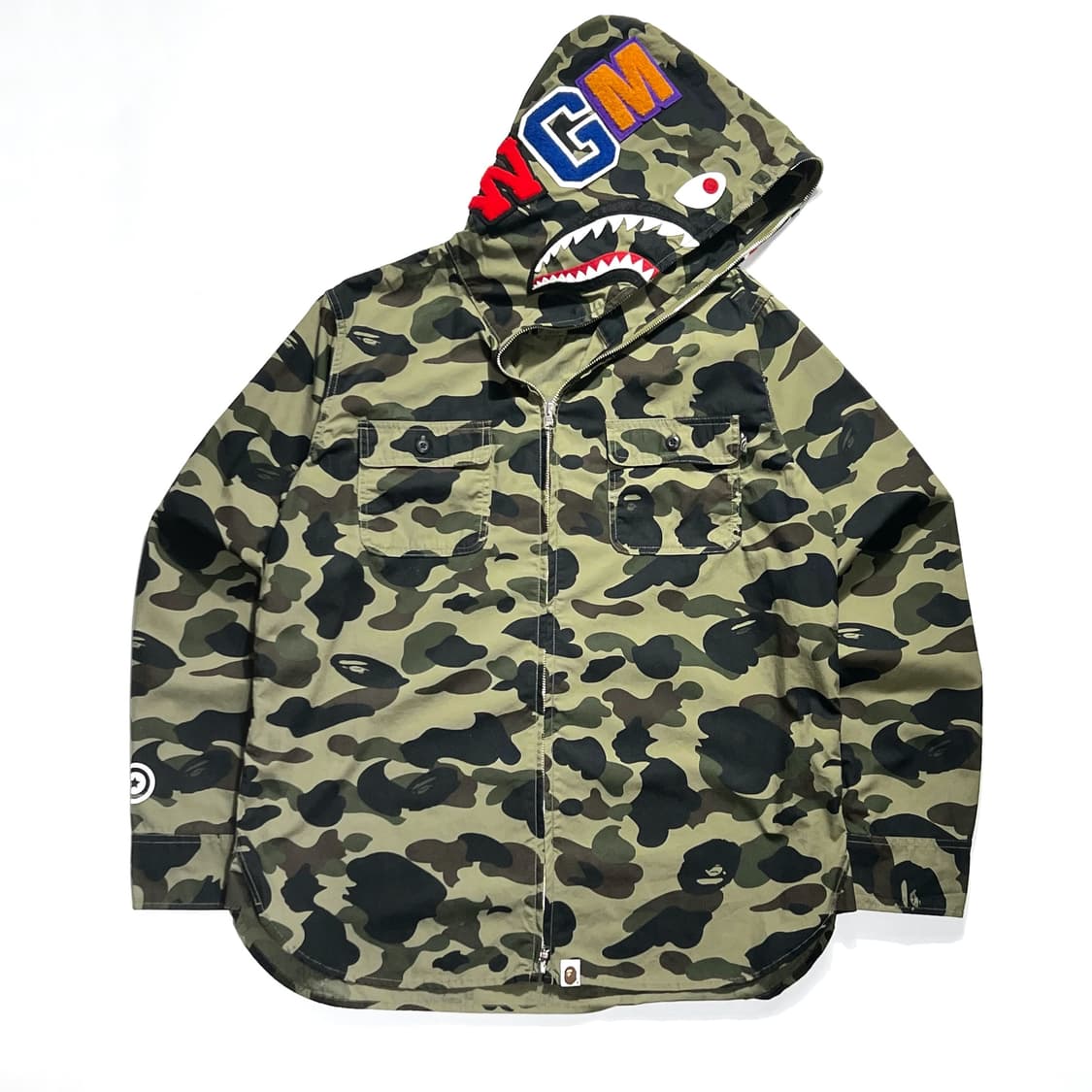 Bape Shark Hoodie Zip up Shirt Jacket 상품이미지1