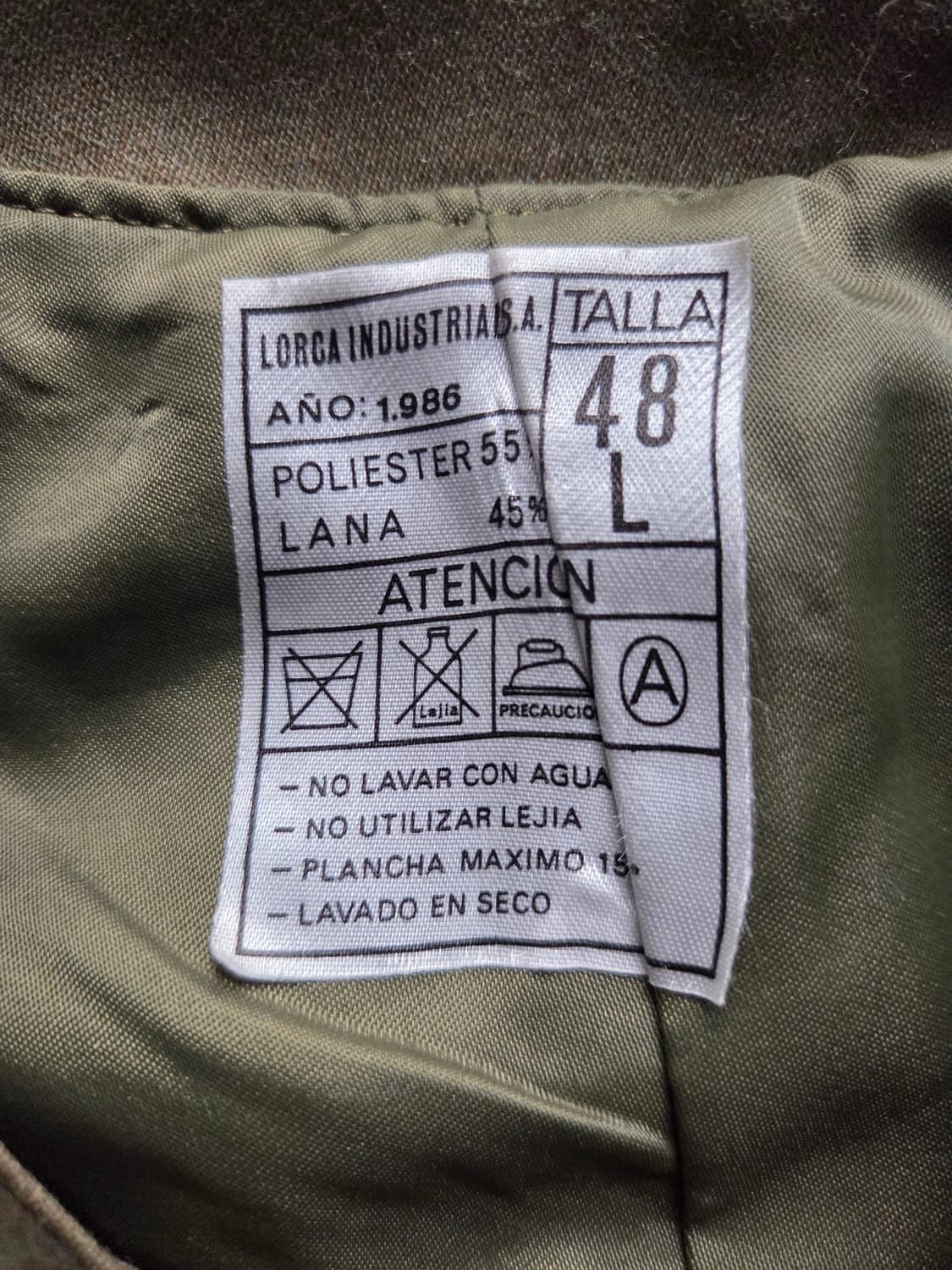 1986 OG 스페인군 트렌치 코트 LARGE 상품이미지4