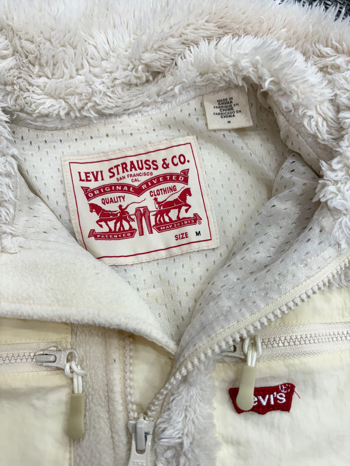 리바이스 양털 후리스집업M 상품이미지3