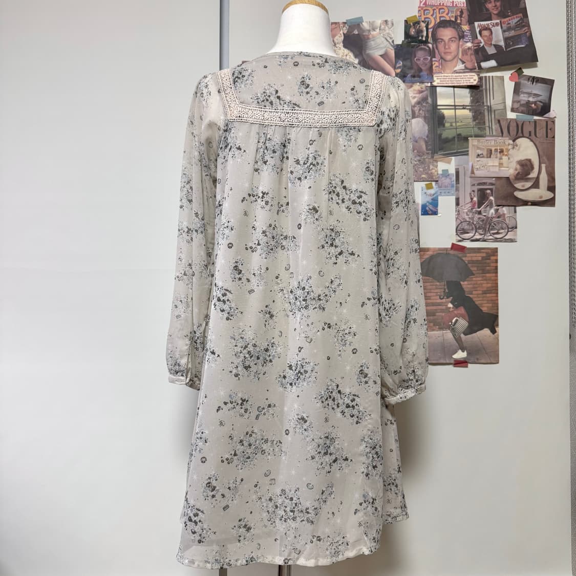 모리걸 하구미 레이스 플라워 블라우스 원피스 상품이미지3