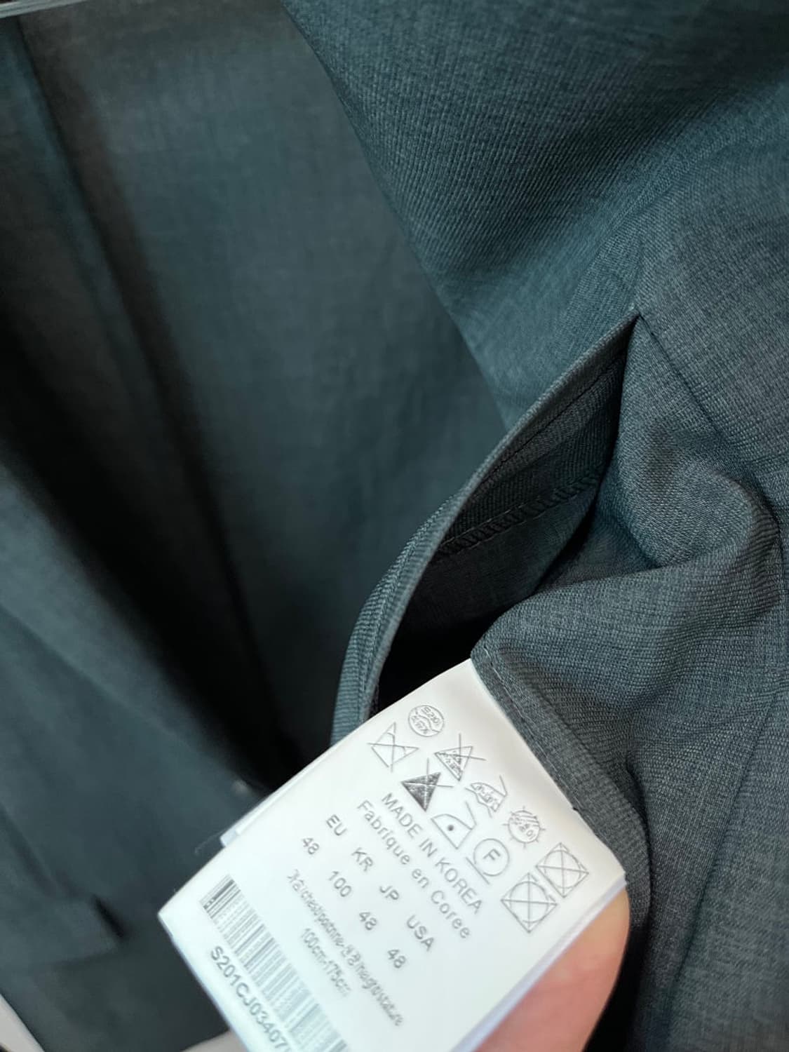 슬림100) 솔리드옴므 스판 자켓  상품이미지6