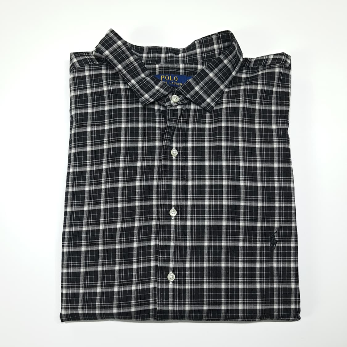 CL607 4XLT 폴로 00s 코튼 모던 타탄체크 블랙포니 블랙그레이 상품이미지7