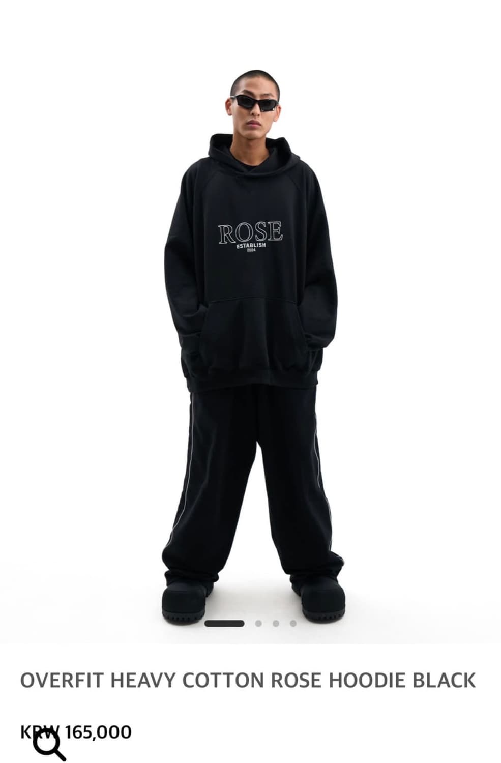 [2] 크랙로즈 crack rose 후드티 블랙 상품이미지3