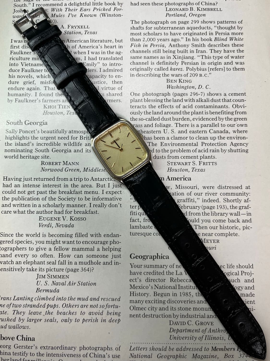 빈티지 세이코 탱크 텍스처 다이얼 쿼츠 상품이미지3