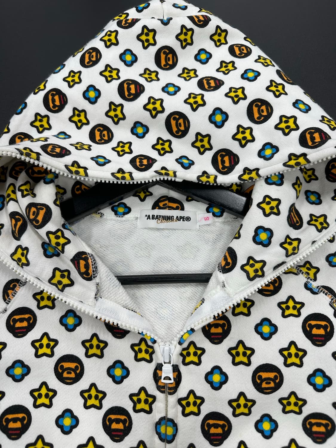 베이프 마일로 모노그램 풀 후드집업 상품이미지7