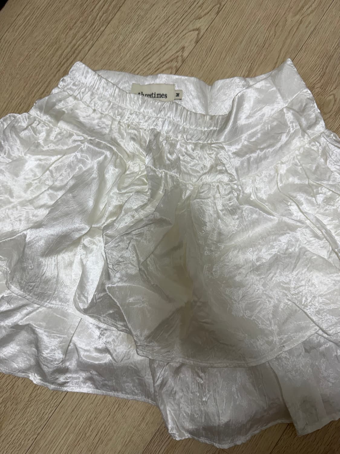쓰리타임즈 발레리나 스커트 화이트 M 상품이미지1