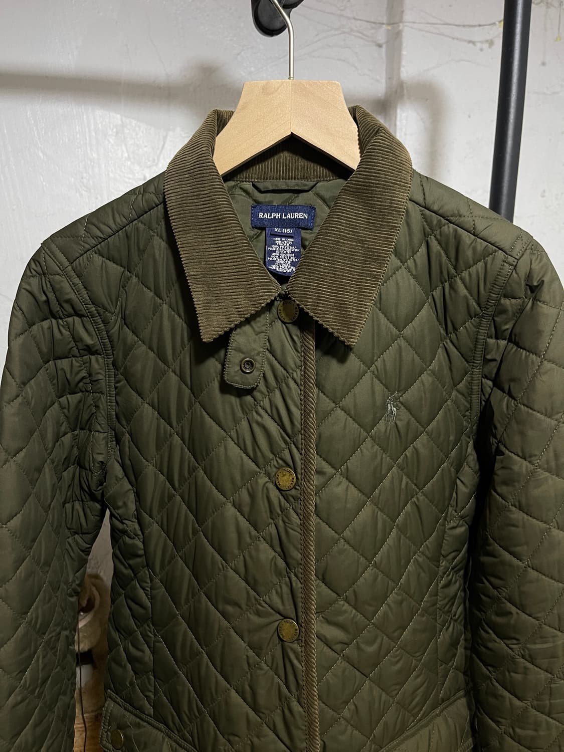 폴로 랄프로렌 딥 카키 퀄팅 자켓 상품이미지3