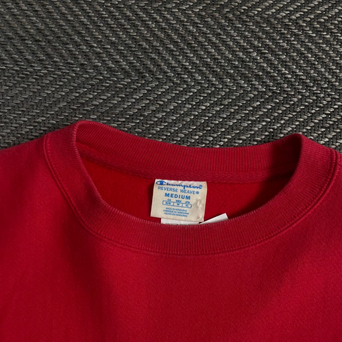 챔피온 리버스위브 미니멀 레드 스웻 셔츠o 4251 상품이미지4