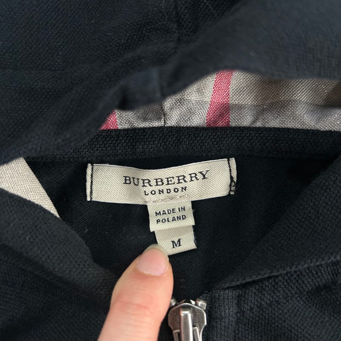 Burberry 버버리 노바체크 블랙 후드집업 상품이미지6