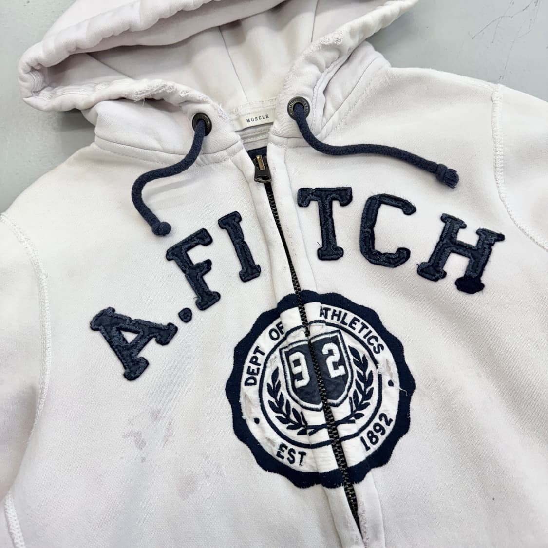 아베크롬비 Y2K 아치로고 후드집업 상품이미지3