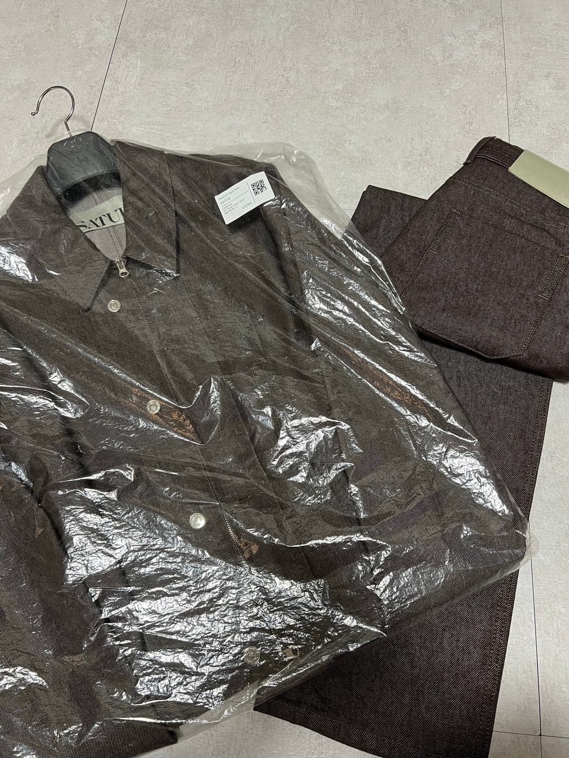 세터 데님 셋업 상품이미지1