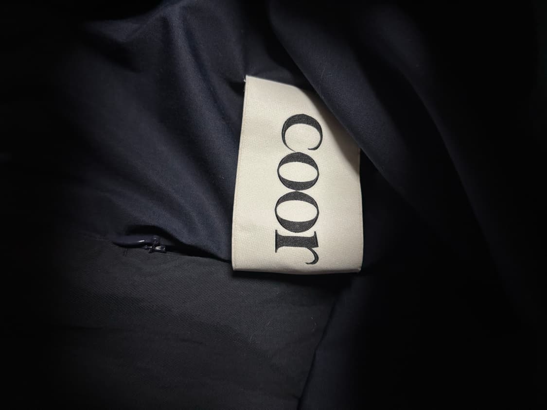 쿠어 립 하이넥 해링턴 자켓 아우터 점퍼 네이비 M 상품이미지3