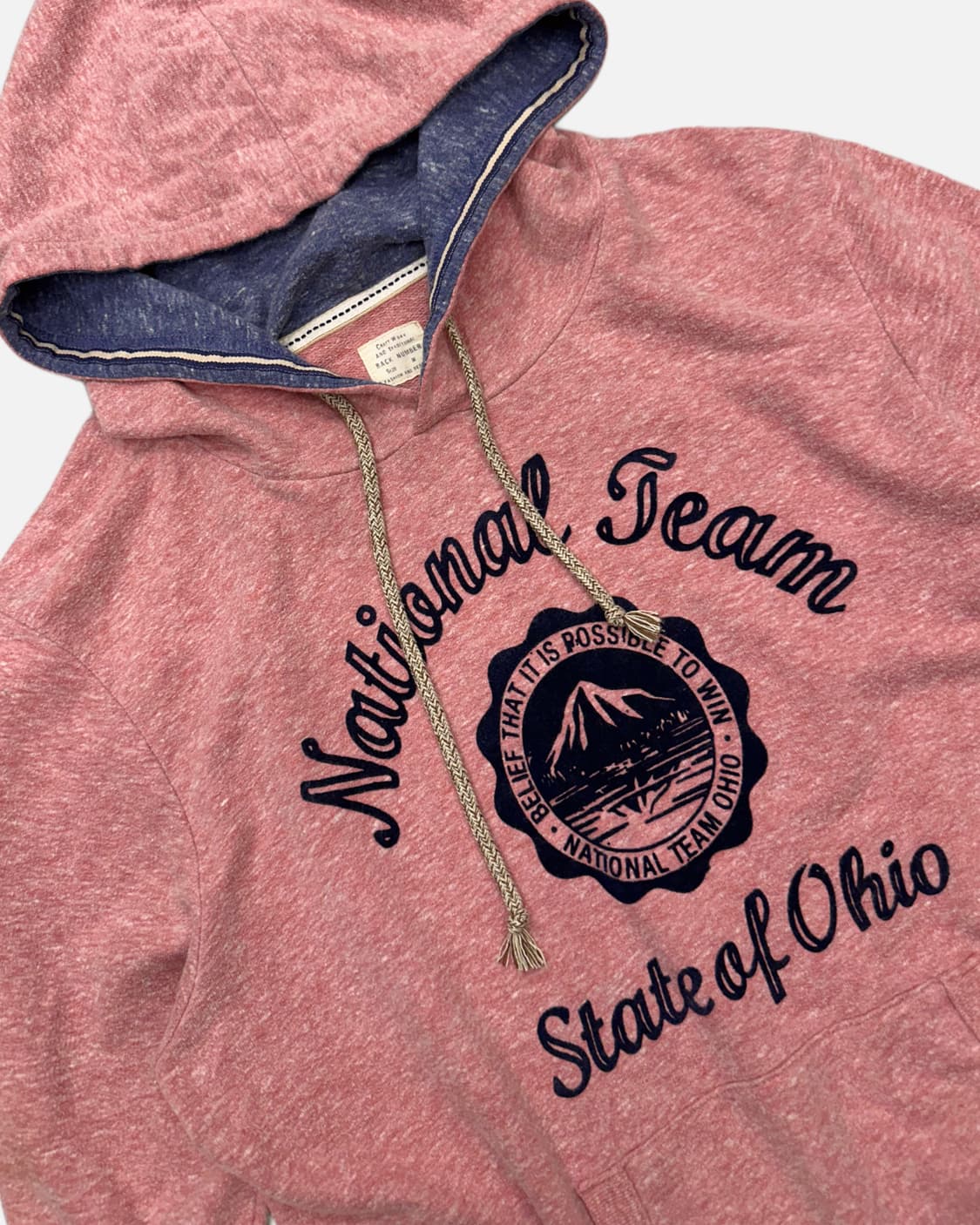 melange pink hood t-shirt 상품이미지2