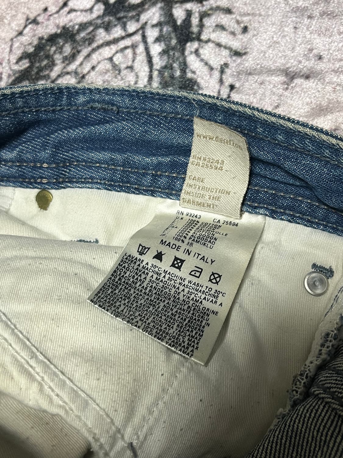 디젤 슬래머 디스트로이드 데님팬츠 30 - 32 상품이미지9