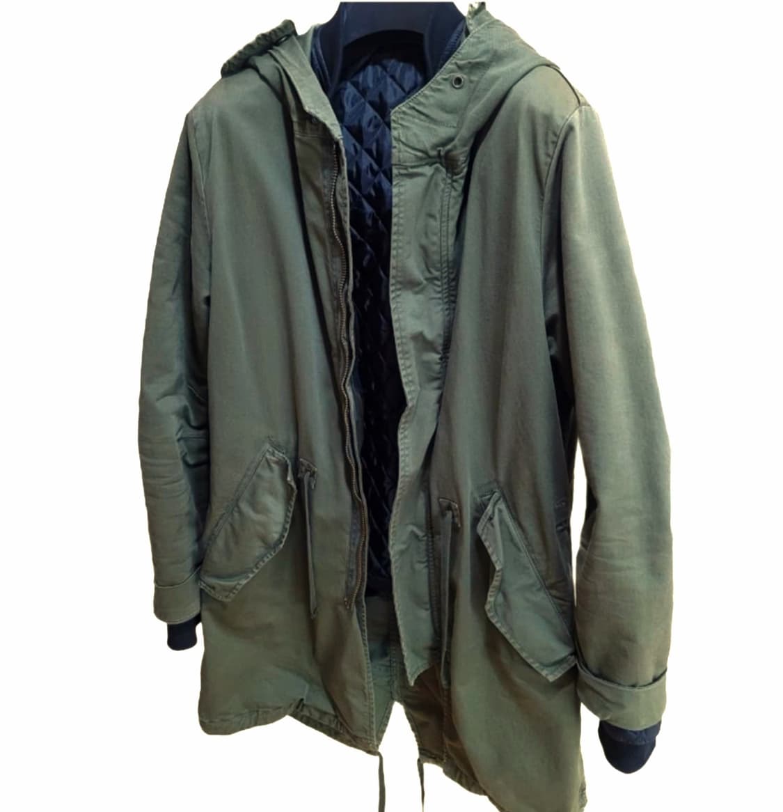 army 퀄팅 집업 야상 상품이미지1