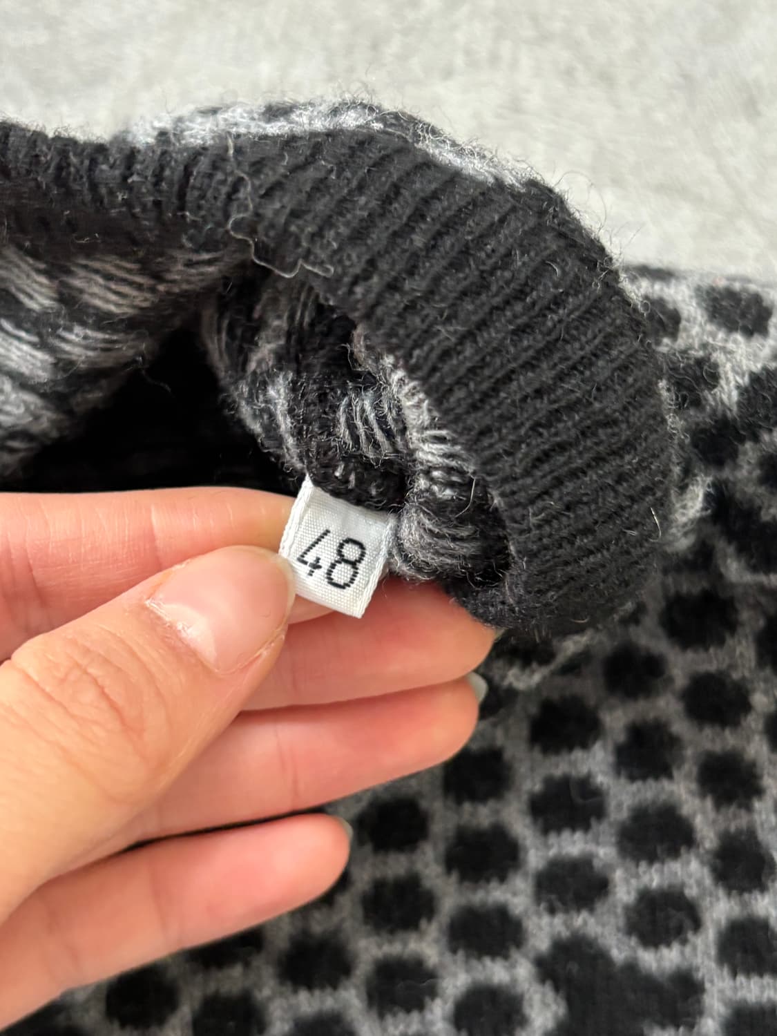 C.P. Company CP 컴퍼니 블랙 패턴 울 니트  상품이미지7