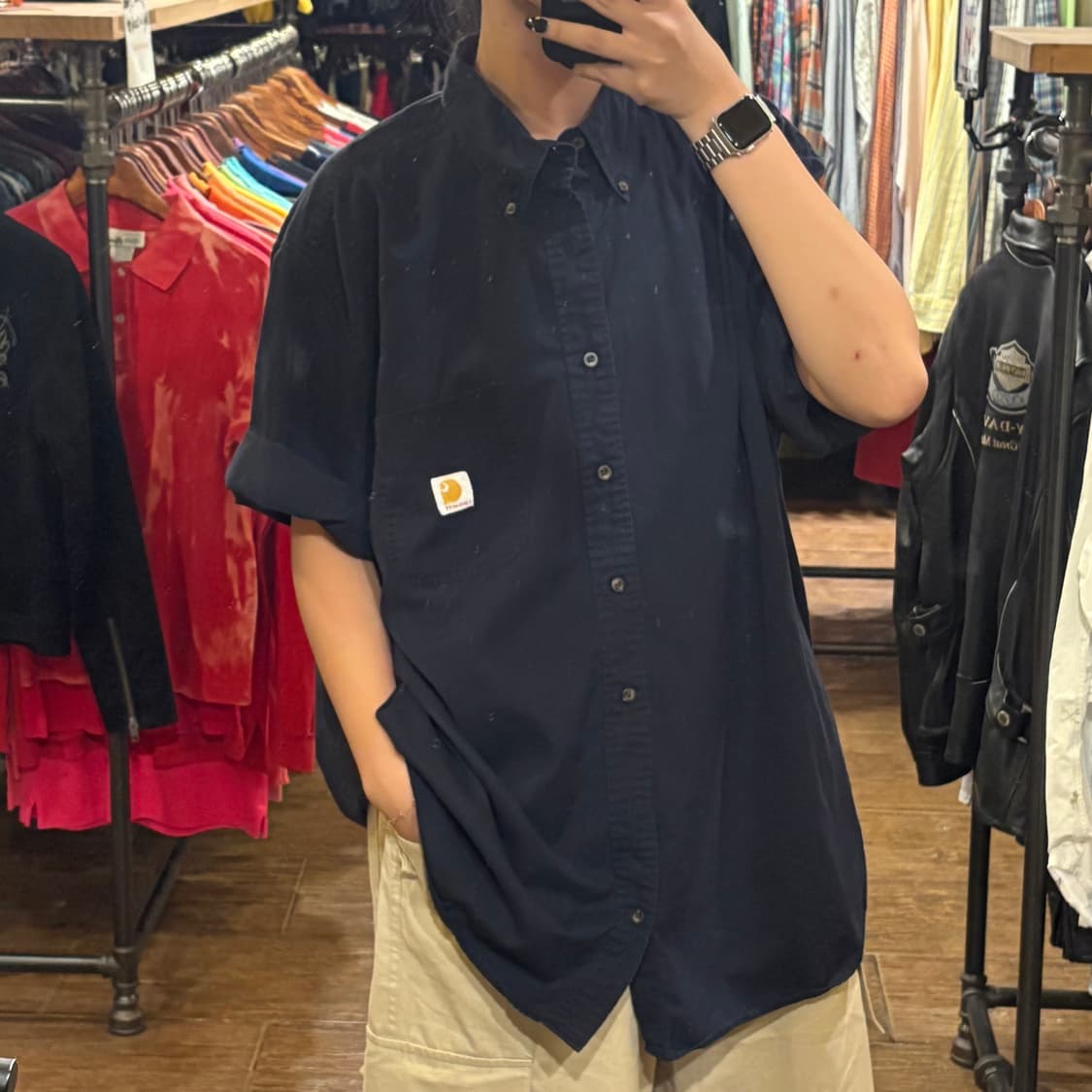 [HI] 칼하트 반팔셔츠 네이비 상품이미지4