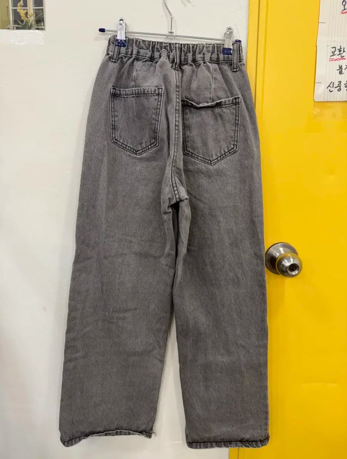 vtg 그레이 와이드 데님 팬츠 상품이미지2