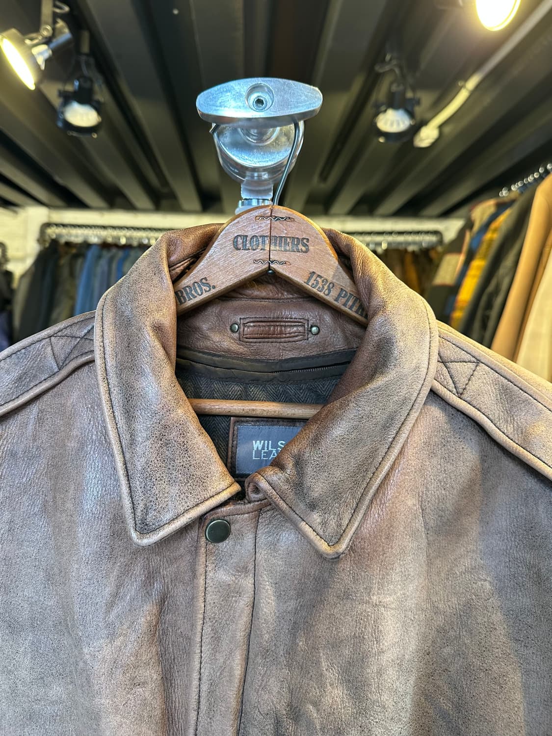 Wilsons Leather 헤비 리얼 레거 A-2 플라이트자켓 상품이미지3